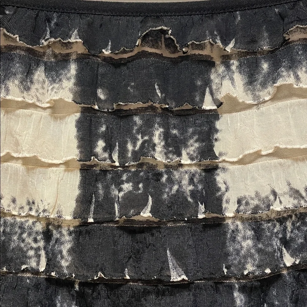 Joseph Ribkoff | Black | Ruffled Top/Hankerchief Skirt | Dress | Size 10 - Picture 3 of 16